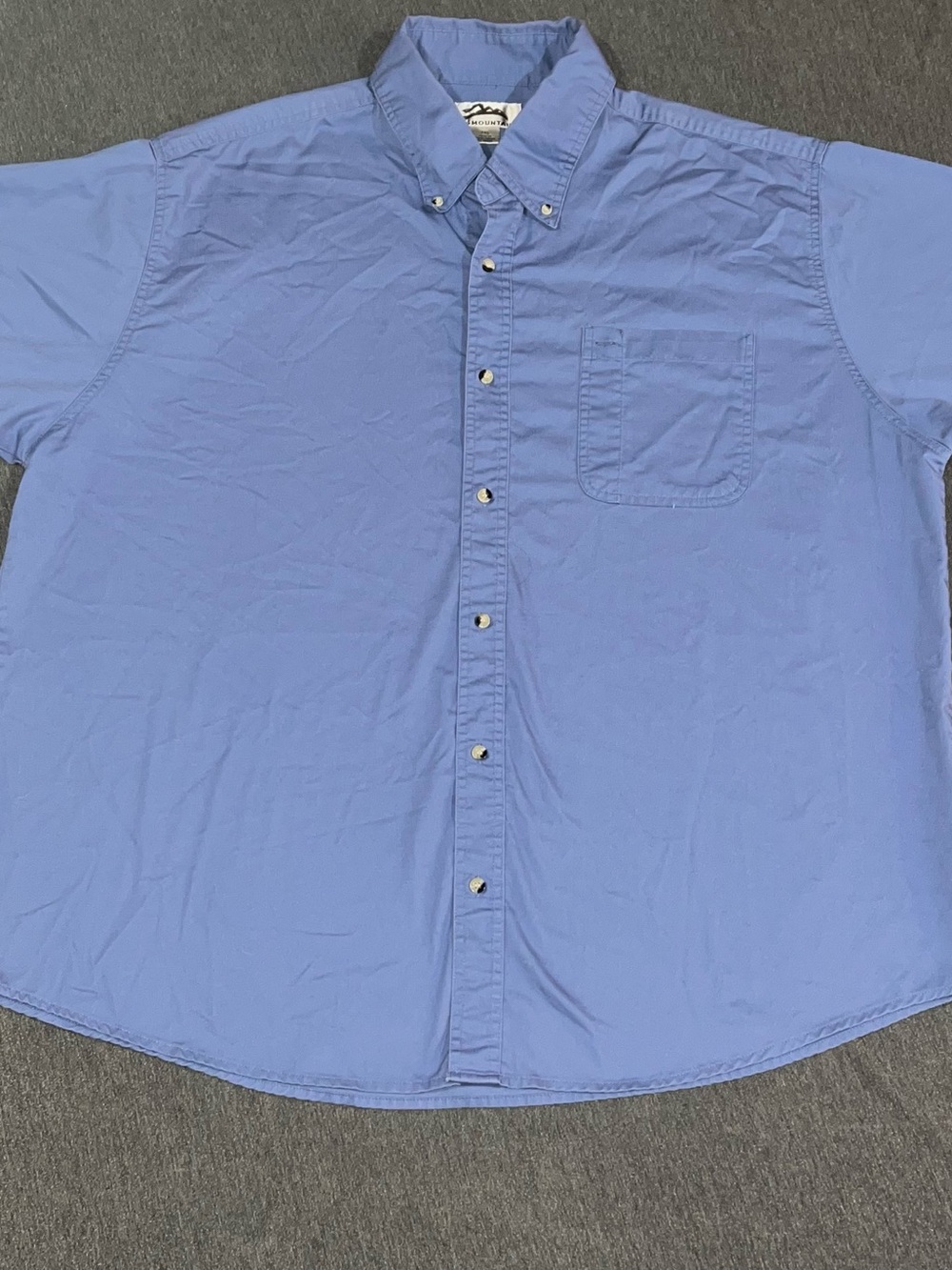 Men's Casual Button-Down Shirt in Light Blue - Unbranded